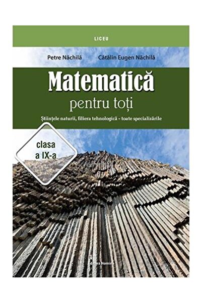 Editura Nomina Matematica pentru toti. Stiintele naturii, filiera
