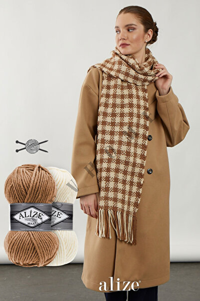 devhome Alize Superlana Maxi 100g Χοντρό μάλλινο νήμα για πλέξιμο στο χέρι – Ιδανικό για χειμωνιάτικα πλεκτά 100μ 4 τεμάχια