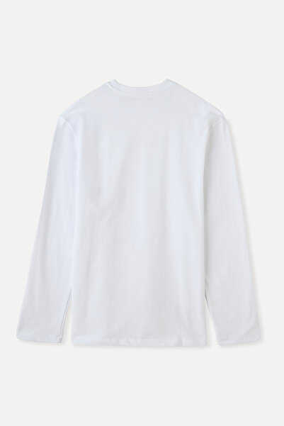 Mudo Comfort Fit Circular Neck Long Sleeve T-Shirt