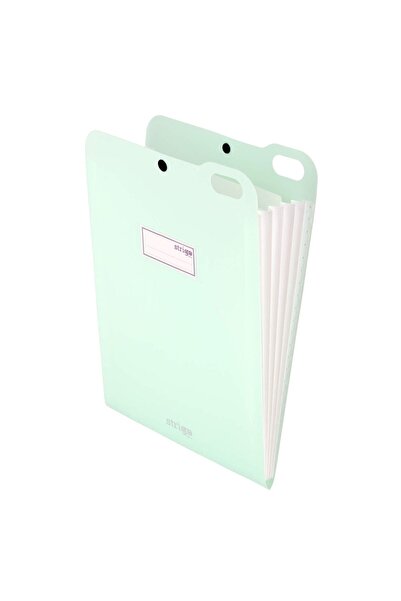 Strigo PP A4 organizer, vertical, 5 dividers, staple closure, mint SF068