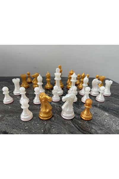 BAKTUĞ Büyük boy Satranç Taşı (beyaz+sarı)