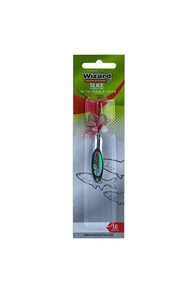 EnergoTeam Wizard Slice Metal Oscillating Spoon, 20 g, Silver-Red