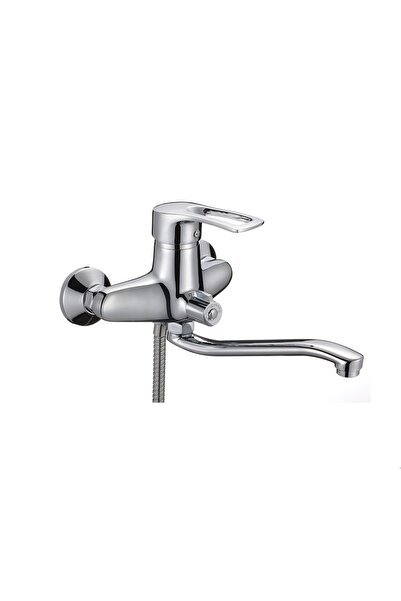 Trendy's Επιτοίχια μπαταρία μπανιέρας, μεσαίου μεγέθους κινητό στόμιο