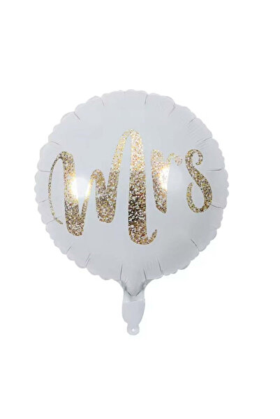 vivimall Foil Balloon, Circle Figurine, Wedding Theme, 45 Cm, Individual Packaging, Straw Included, Air Or He