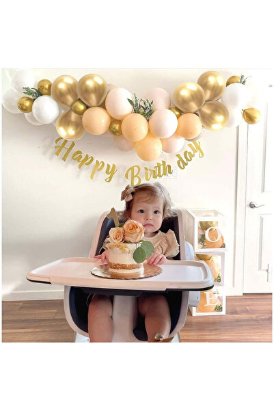 vivimall Set 16 baloane latex metalice, 30 cm, bej închis și deschis, 2,8 g