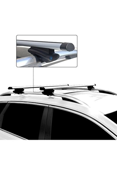Lumi LUXURY Universal aluminum crossbar set 120cm for cars with spaced bars
