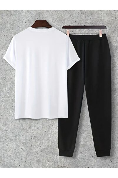 CLASİVA Unisex Printed Oversize Sports Special Design Tracksuit Set