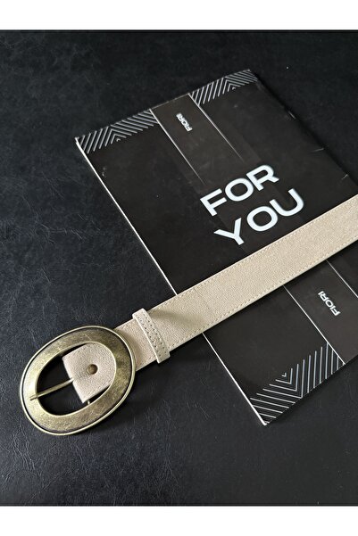 Fiori Suede Oval Antique Buckle Women's Trouser Belt, Coat Belt, Shirt Belt, Dress Belt