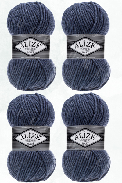 devhome Alize Superlana Maxi 100g Lână groasă pentru tricotat manual – Ideal pentru tricoturi de iarnă 100m 4 bucăți