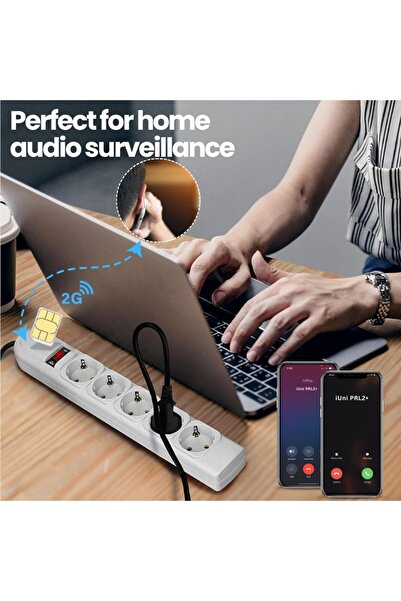 iUni Spy Microphone in Extension Cord, real-time listening, voice activation PRL2+