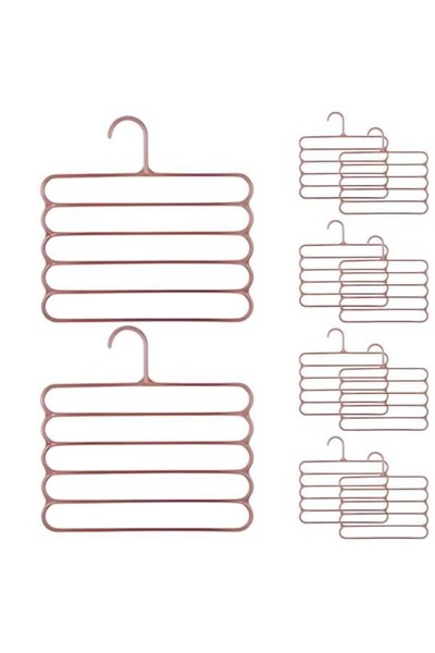 JollyMag Set of 20 Mercaton Plastic Hangers, 5 Positions, Trousers, Skirts or...