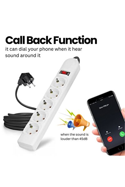 iUni Spy Microphone in Extension Cord, real-time listening, voice activation PRL2+