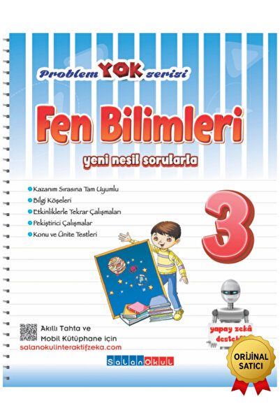 RESMİ VE ORİJİNAL SATICI 3. SINIF PROBLEM YOK FEN BİLİMLERİ