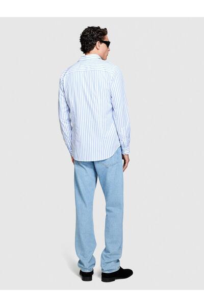 Sisley Ανδρικό πουκάμισο 100% βαμβακερό Slim Fit 323A5B8SSQ02F-SIS921
