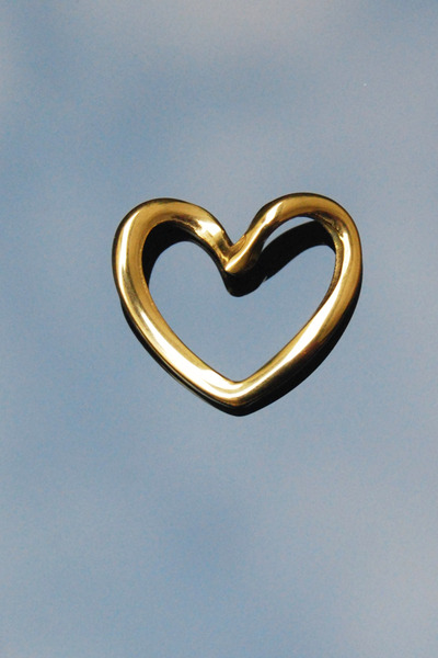 Rua Jewelry Çelik Italyan Kalp Kolye Ucu Altın Renk | Kararmaz , Unisex , 2 Y...