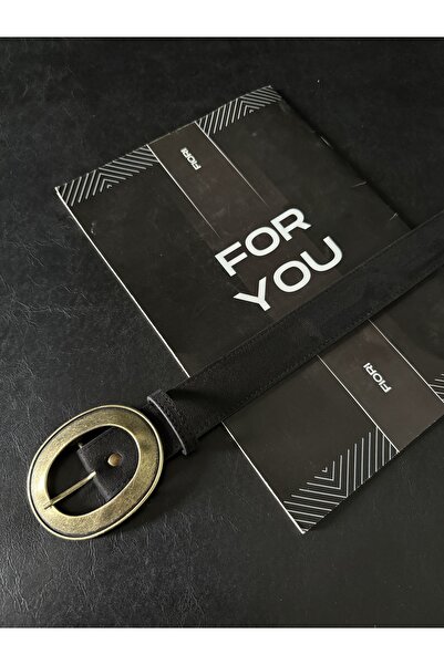 Fiori Γυναικεία ζώνη παντελονιού από σουέτ οβάλ αντίκα με αγκράφα, ζώνη σακάκι, ζώνη πουκάμισου, ζώνη φορέματος