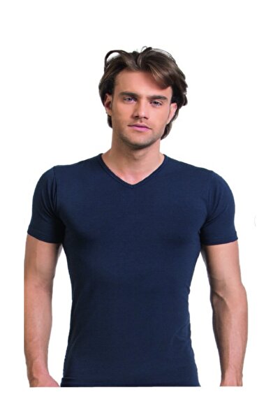 NightLove قميص أوزتاش الرجالي الأنيق ذو الرقبة على شكل حرف V 1903-Y