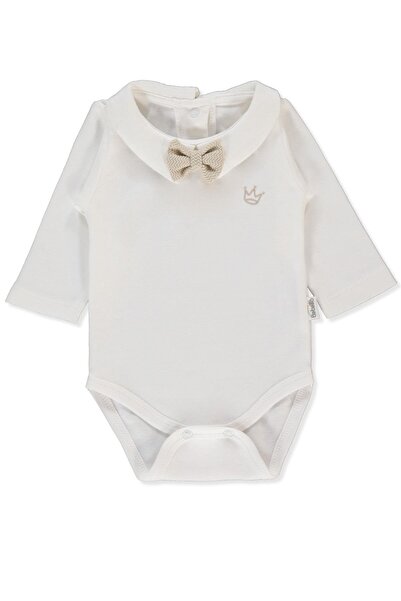 Bebetto قميص طويل الأكمام من إنترلوك (مقاس بيبي كينج/25) بيج