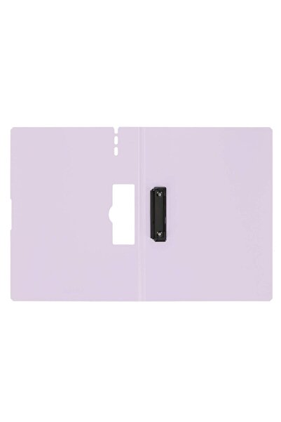 Strigo A4 vertical clipboard with side metal clip, pen holder, purple SF056