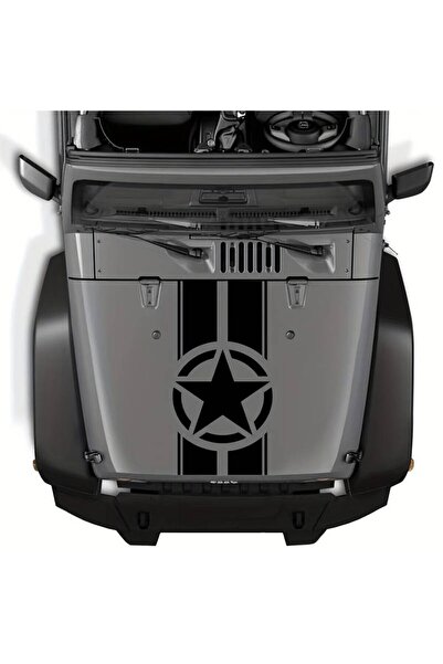 JollyMag Samolepiaca nálepka pre terénne vozidlá, model "Army Star", rozmer 9...