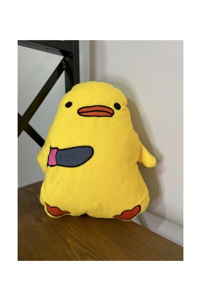 OTODONATIM Katil Civciv Hediyelik Sevimli Peluş Yastık 25x20 CM