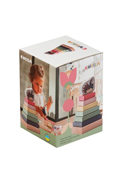 CUBIKA Jucarie din lemn, Cubika, Piramida 3