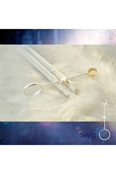 GlassySKY Ay Yıldız Modelli Sigara Tutucu Parmak Yüzüğü,Parmak Sararma Ve Kok...