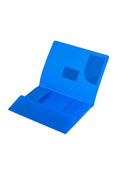 Strigo A4 folder with elastic, blue SF026