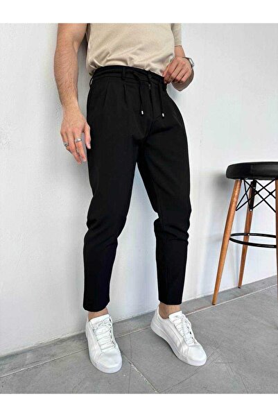 TÜZeMEN Rope Pleated Pencil Pants