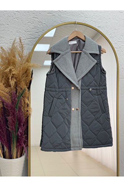 BENAHOLL سترة قابلة للنفخ بنمط البقلاوة من إيسيلا - EN2192 أنثراسيت