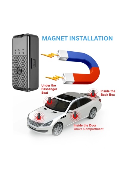 iUni Mini GPS Tracker L2, GSM Microphone, 4G, GPS Location, Magnetic Mount