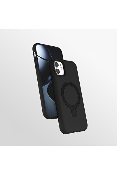 Nezih Case Apple iPhone 11 Uyumlu Magsafe Sarj Özellikli Standlı İnce Kapak