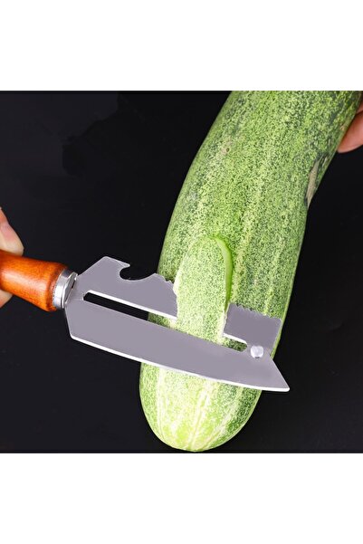 RABY Stainless multifunctional knife, cabbage chopper, wooden handle, 26 cm