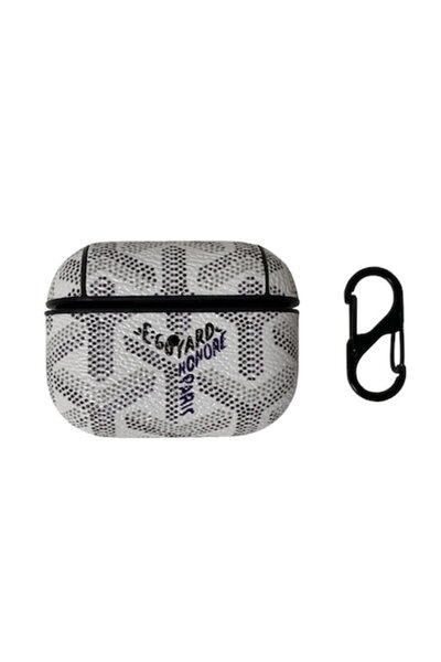 Bibilel Husă de transport din piele cu model pentru Apple AirPods Pro, multic...