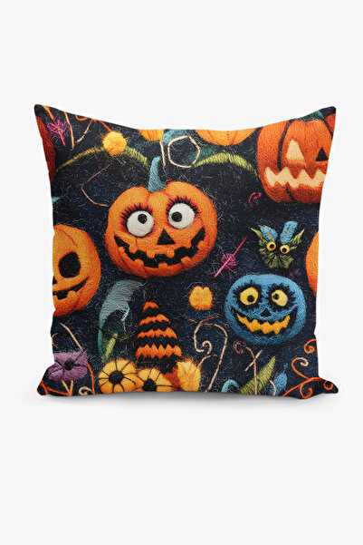 Filamente غطاء وسادة مطبوع رقميًا على الوجهين بمظهر حرفي من اللباد - نمط الها...