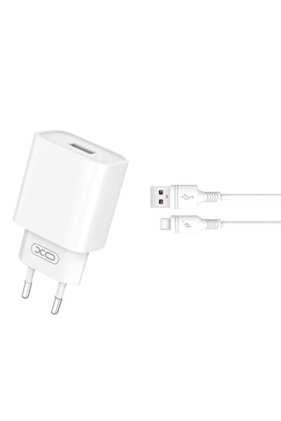 Xo Wall Charger CE02D QC 3.0 18W 1x USB White + USB-C Cable