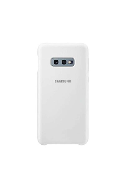 Sybero Husa SAMSUNG protectie spate silicon pentru Samsung Galaxy S10 E, bumper ultraslim, ALB, MPS-BBL3312