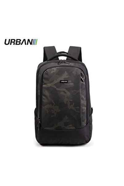 Offishop Laptop Compartment Backpack DARK CAMOUFLAGE 31.5x15x45 cm -
