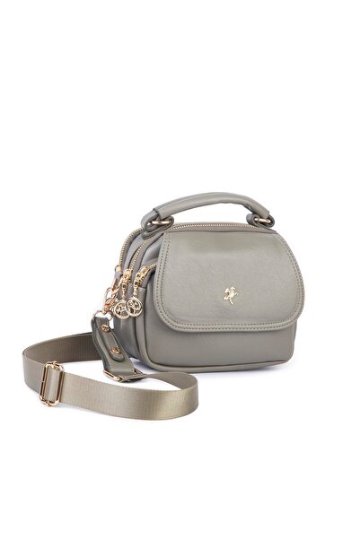 Nas Bag Γυναικεία μίνι τσάντα χειρός και χιαστί με πολλά διαμερίσματα πράσινη