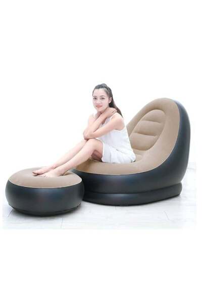 Generic أريكة قابلة للنفخ للاستخدام المنزلي، كرسي قابل للنفخ للاستخدام الخارجي، أريكة قابلة للنفخ للاسترخاء