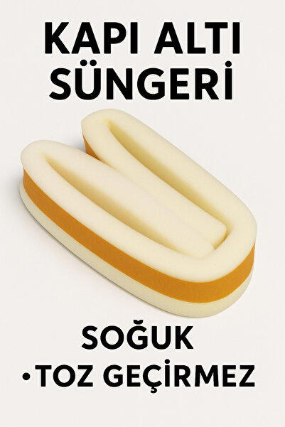 nistabolje Kapı Altı Süngeri (90 cm) Eşik Yapışkanlı Isı Yalıtım Bandı Soğuk ve Toz Geçirmez Enerji Tasarruflu