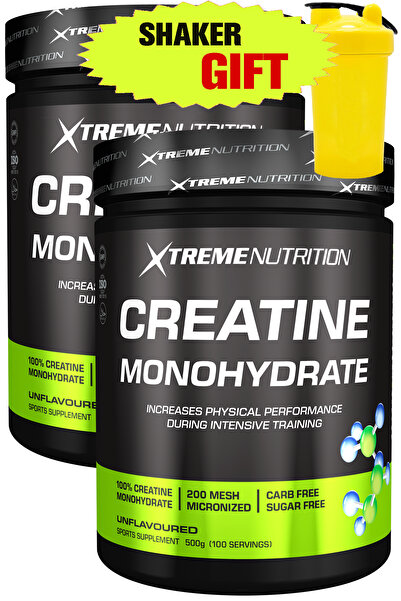 Xtreme Nutrition Creatine 1000 g (500Gx2) - Unflavored - 200 Servings - 100% Pure Creatine Monohydrate - Creatine Monohydrate