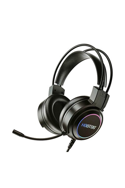 HooToo سماعه قيمنق باضائة RGP. سماعات قيمنق تدعم الصوت المحيطي. سماعة راس سلكية بميكرفون مدمج عالي الحساسية