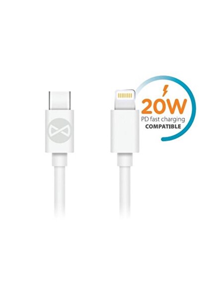 Forever USB-C to Lightning Cable 1.0 m 20W White