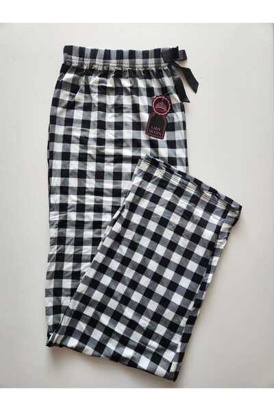 Lady Queen Lycra Ring Viscose Oversize Size Pajama Bottoms 6020