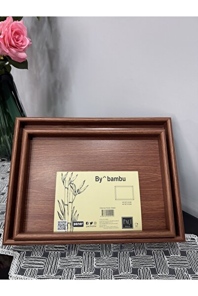 Santara Paçi̇ Bamboo Double Tray