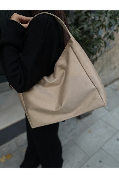 PurpleART Women's Suede Shoulder Bag