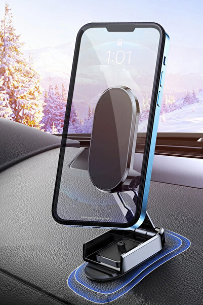 EXENAR 360° Katlanır Manyetik Araç Telefon Tutacağı Mıknatıslı Telefon Tutucu