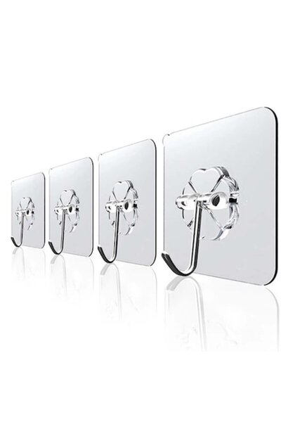 OEM Set de 4 cârlige cu adeziv super rezistent, suport pentru baie, suport pe...
