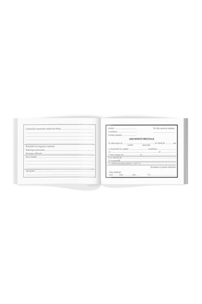 Libra Adeverință medicală A6 Offset, Carnet 100 de foi